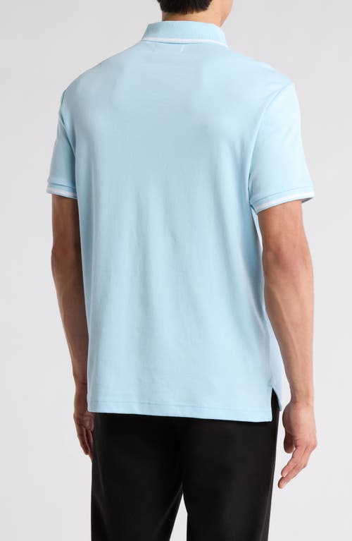 Original Penguin Contrast Tipped Polo In Cool Blue