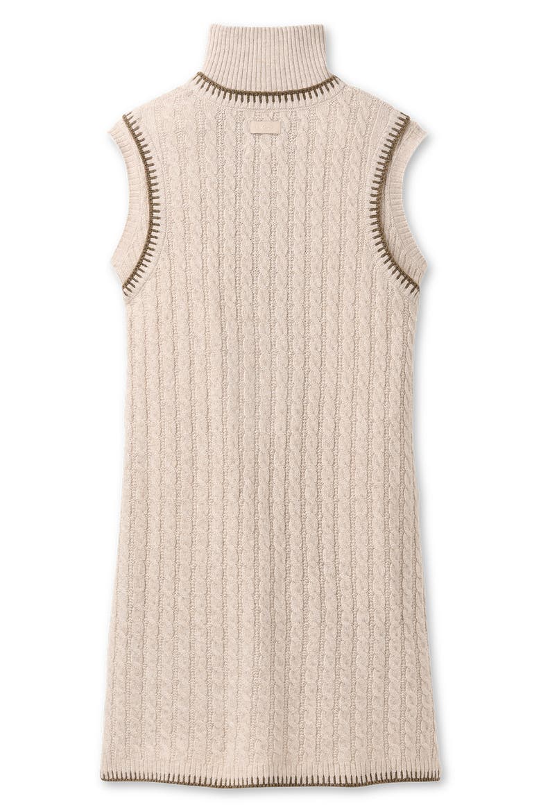 Rylynn Quarter-Zip Sleeveless Minidress, Alternate, color, OATMEAL HEATHER