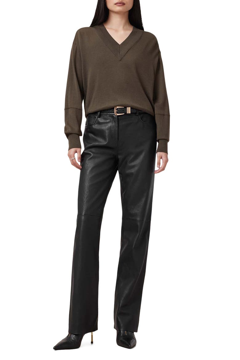 Julieana Merino Wool Sweater, Alternate, color, WALNUT BROWN