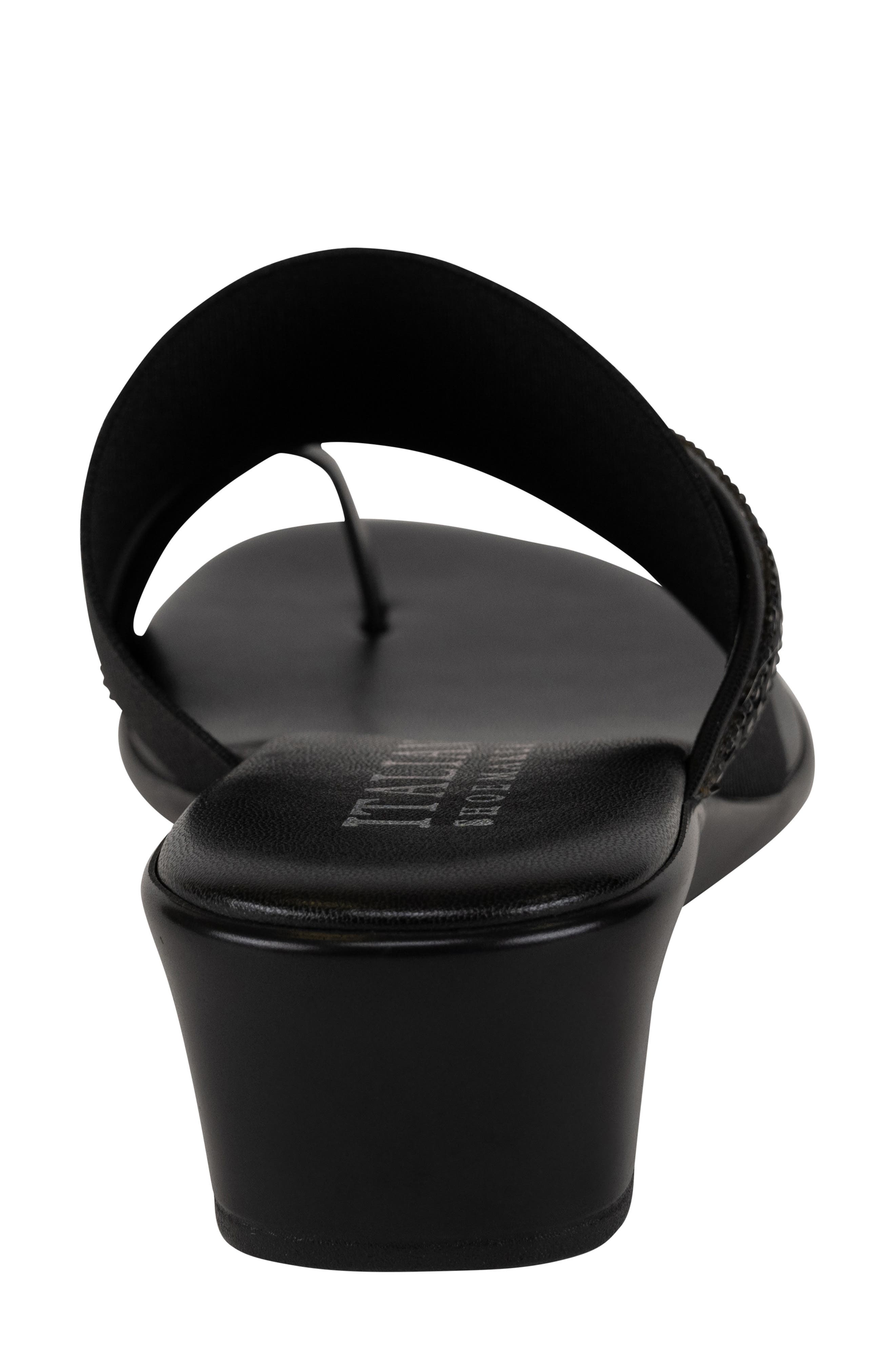 ITALIAN SHOEMAKERS Sianni Wedge Sandal, Alternate, color, Black