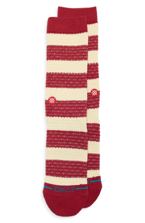 Peppermint Waffle Crew Socks