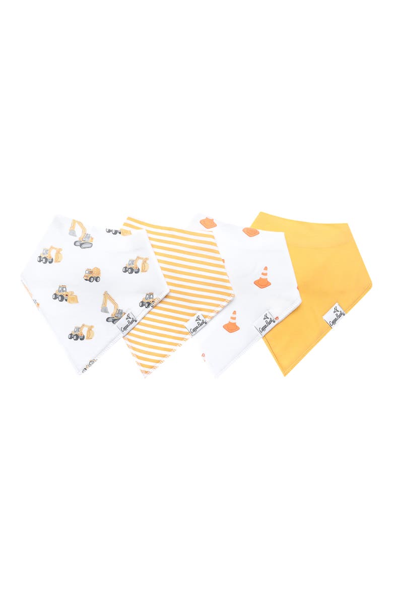 Dozer Assorted 4-Pack Bandana Bibs, Alternate, color, DOZER