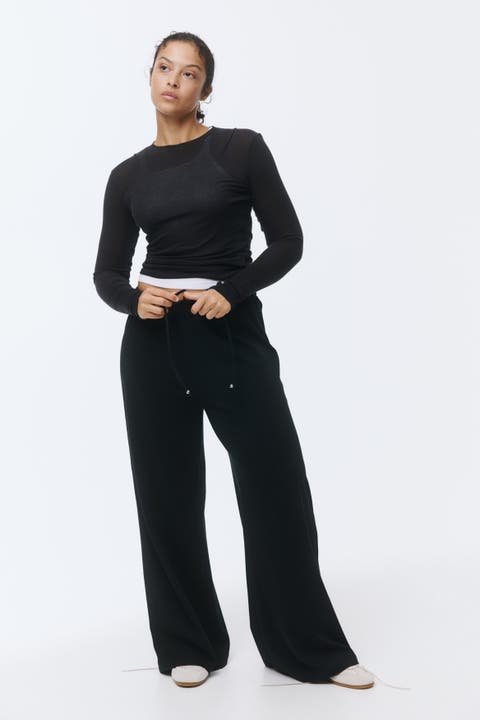 Cotton drawstring pants