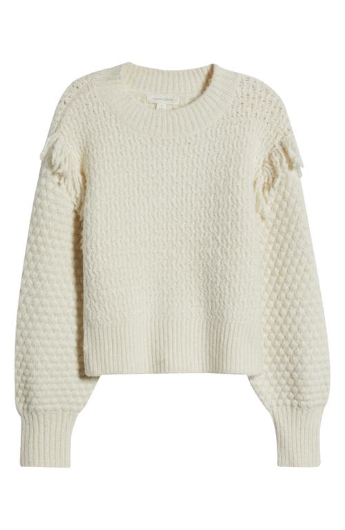 TREASURE & BOND TREASURE & BOND MIXED STITCH FRINGE SWEATER