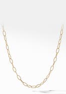 David Yurman Stax Elongated Oval Link Necklace in 18K Yellow Gold