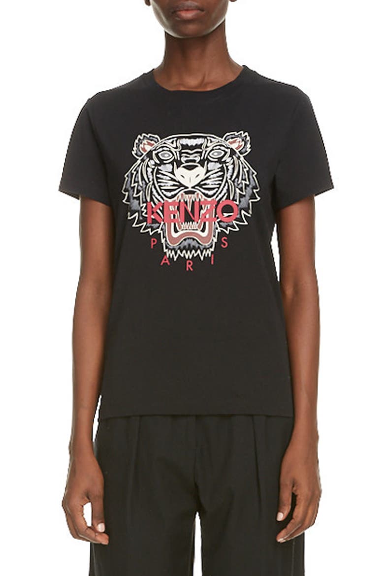 Classic Tiger Graphic Tee, Main, color, BLACK