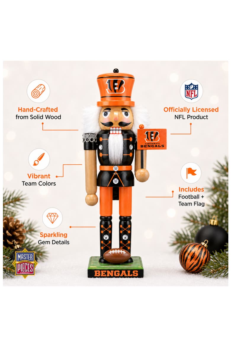 Cincinnati Bengals Nutcracker, Alternate, color, Multicolor