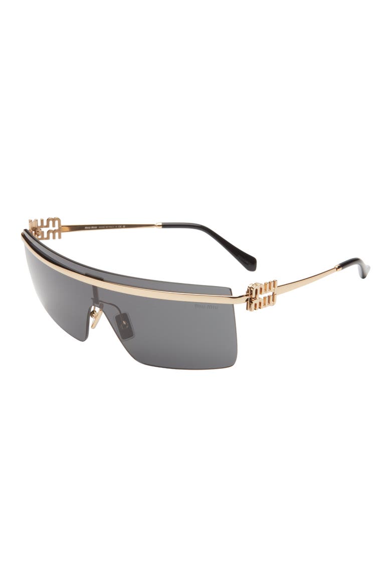 50mm Shield Sunglasses, Alternate, color, GOLD