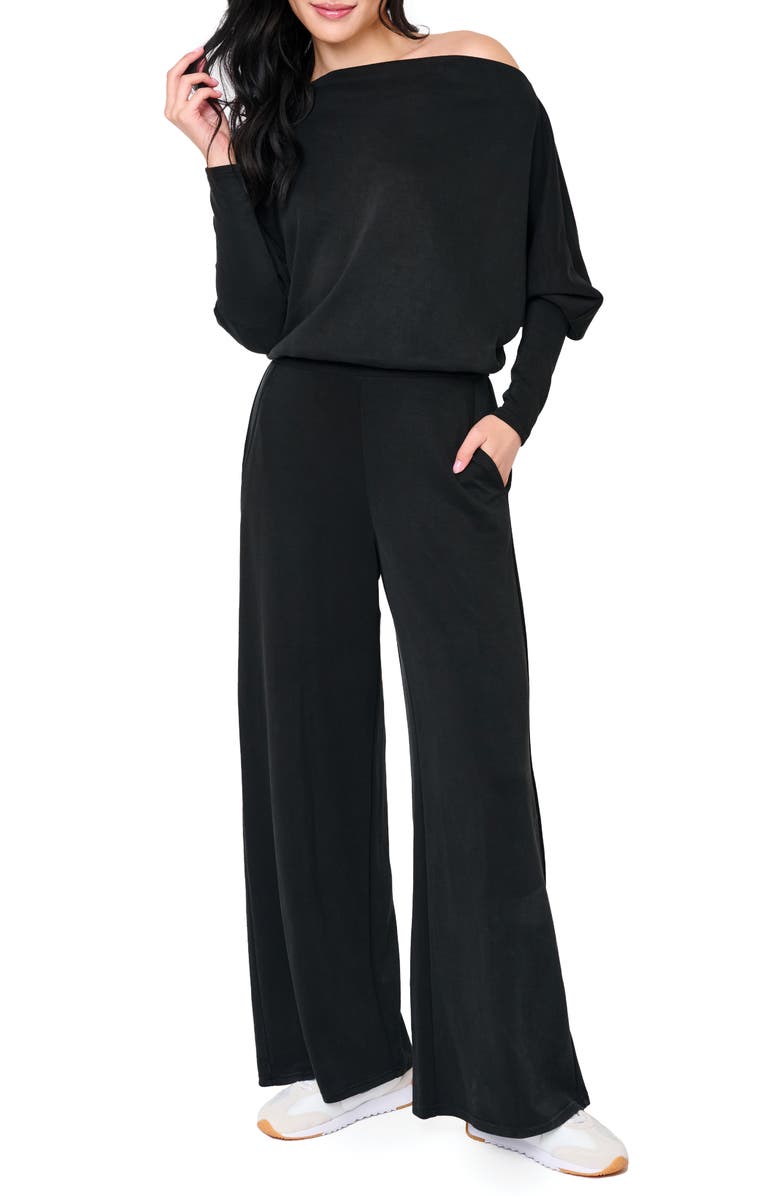 GIBSONLOOK Everywhere Slouchy Jumpsuit, Main, color, Black