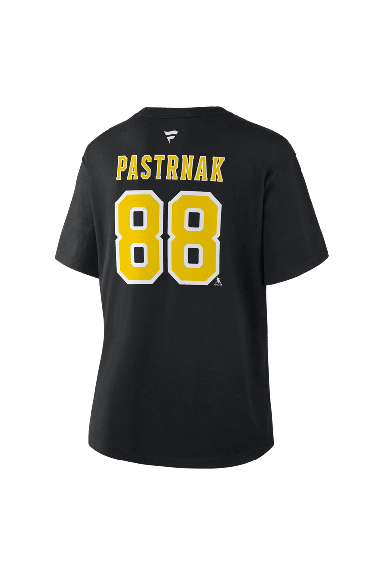 Women's Fanatics David Pastrnak Black Boston Bruins 2026 NHL Stadium Series Authentic Stack Name & Number T-Shirt, Alternate, color, Black