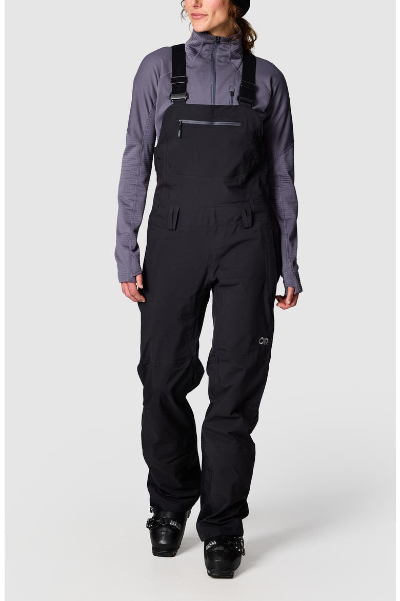 Carbide Waterproof Tall Bibs, Main, color, SOLID BLACK