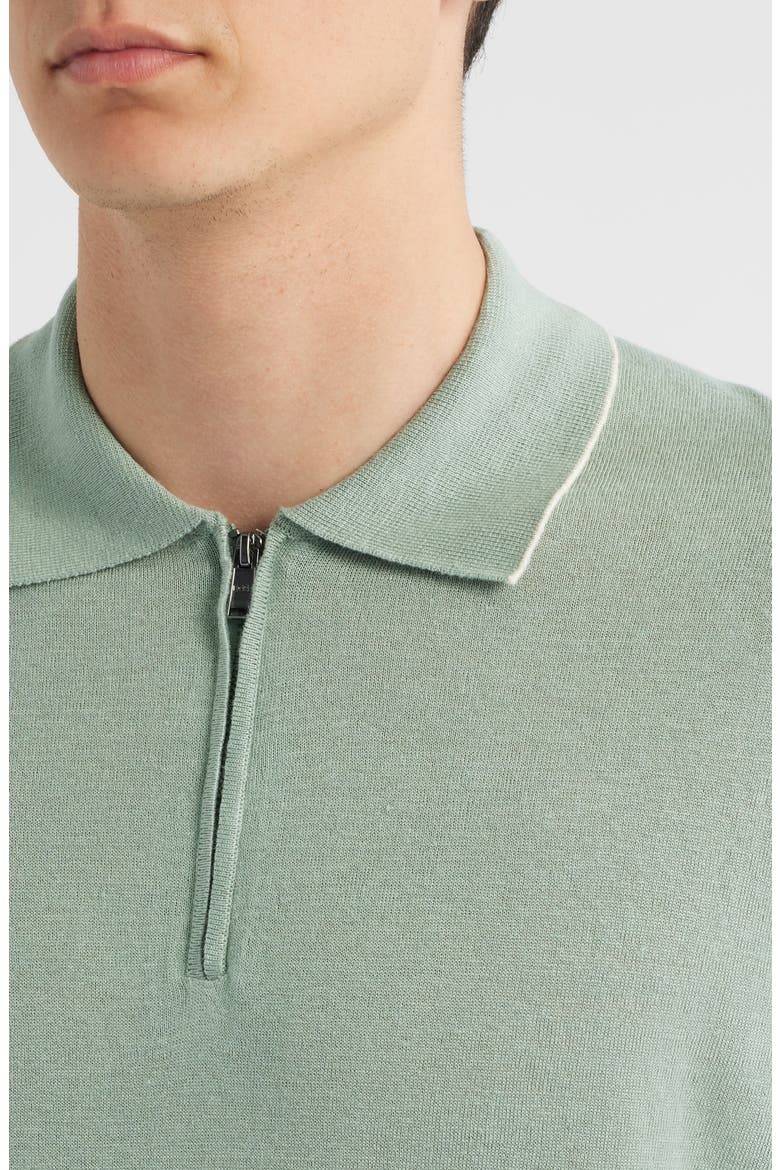 Jiovanotto Quarter Zip Polo, Alternate, color, OPEN GREEN