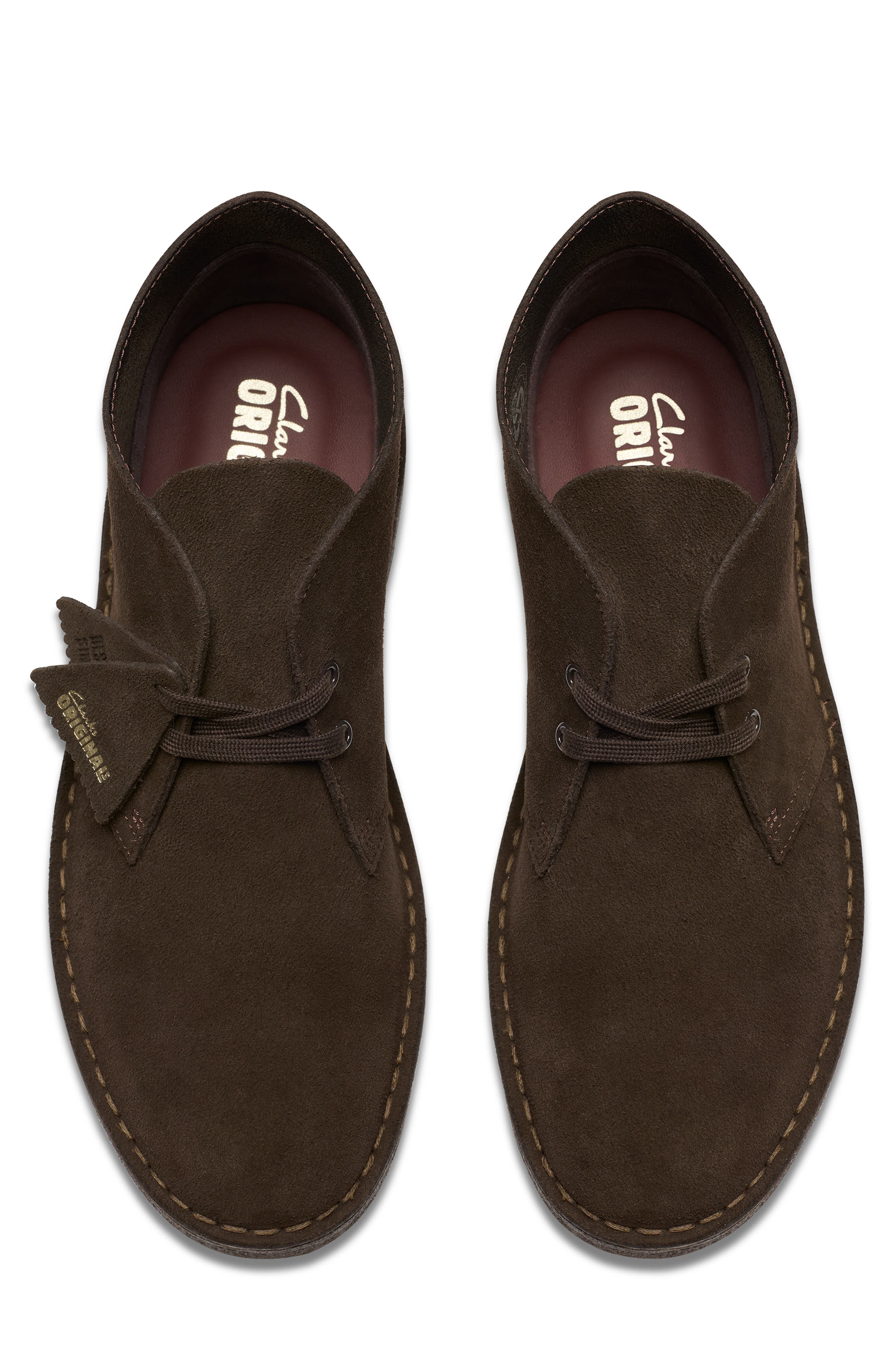 Clarks<sup>®</sup> Originals Clarks<sup>®</sup> Desert Chukka Boot, Alternate, color, Brown Suede