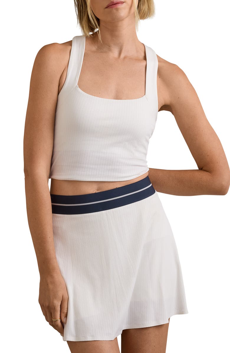 Rhone Lightspeed Court Longline Bra, Main, color, Snow White