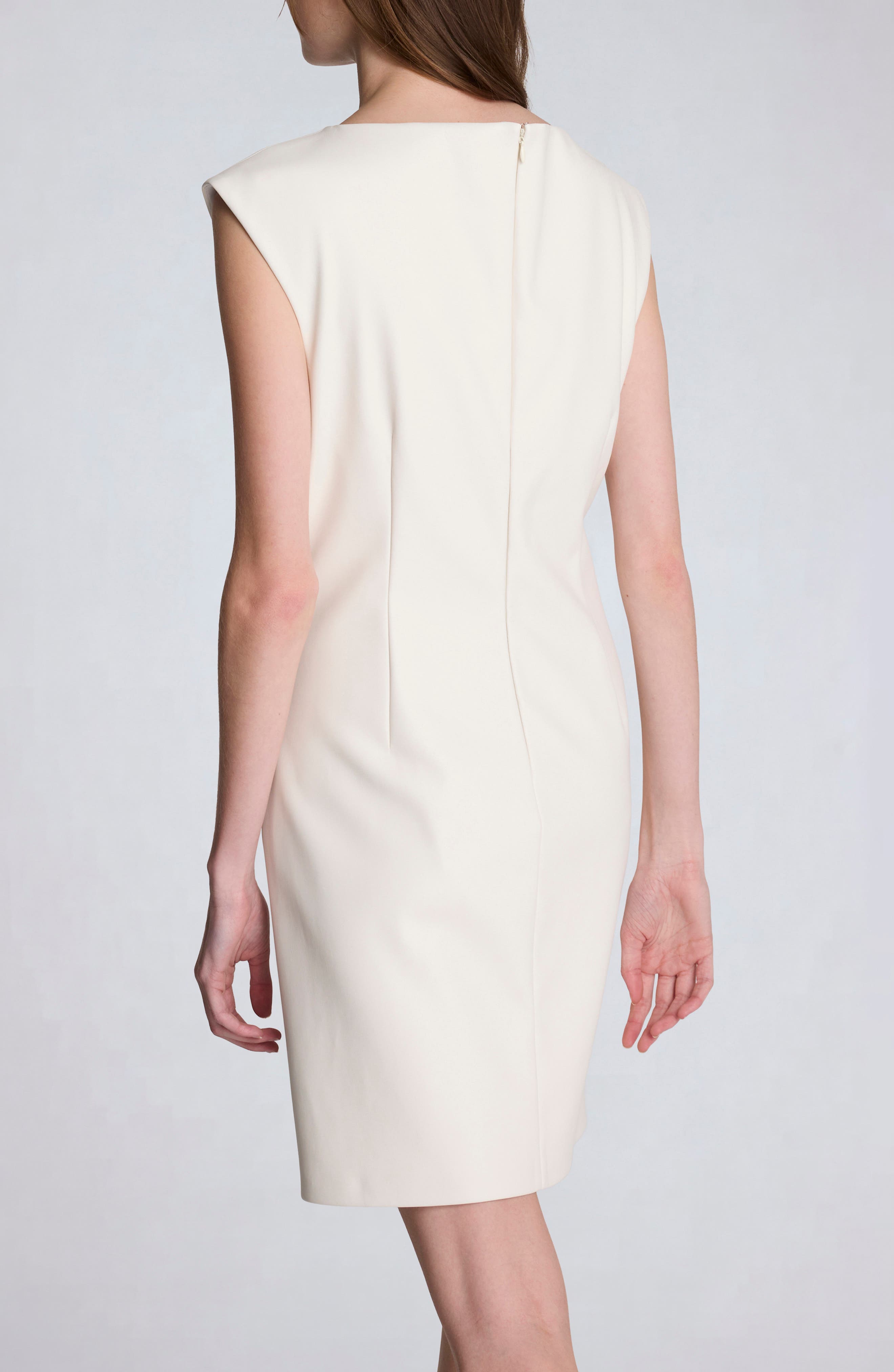 Ruched Faux Leather Minidress - image 2