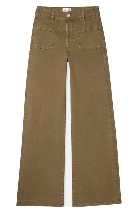 Le Slim Palazzo Pocket High Waist Wide Leg Jeans