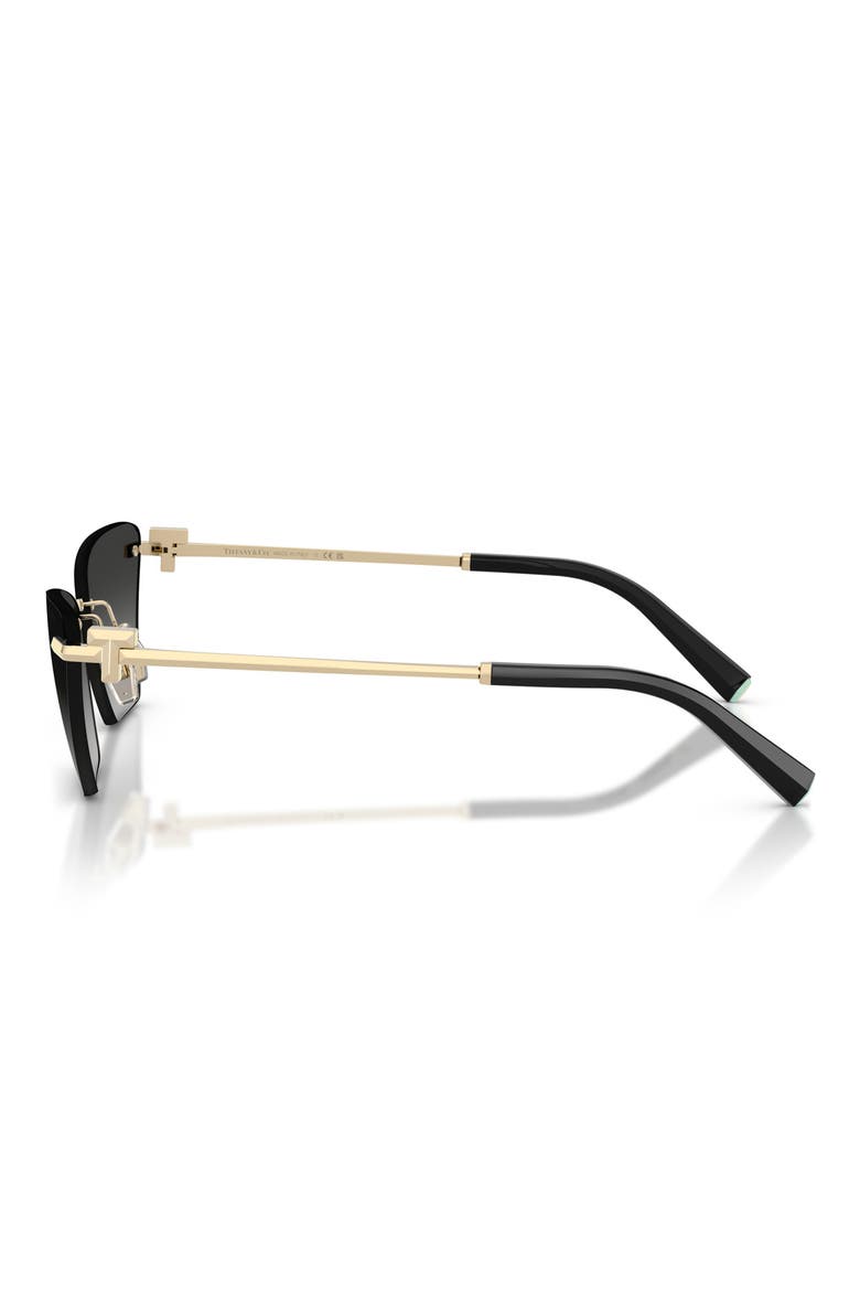 61mm Gradient Butterfly Sunglasses, Alternate, color, PALE GOLD / GREY GRADIENT