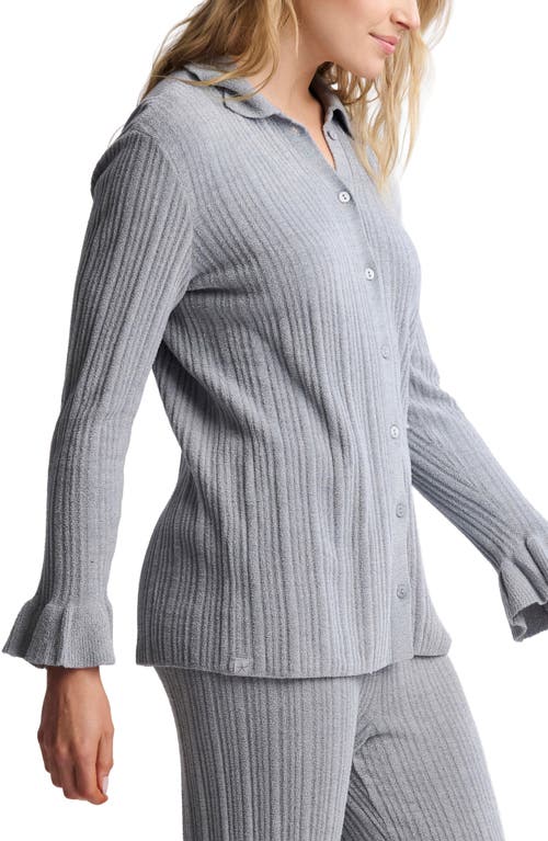 Barefoot Dreams Cozychic® Ultra Lite® Rib Pajama Top In Gray