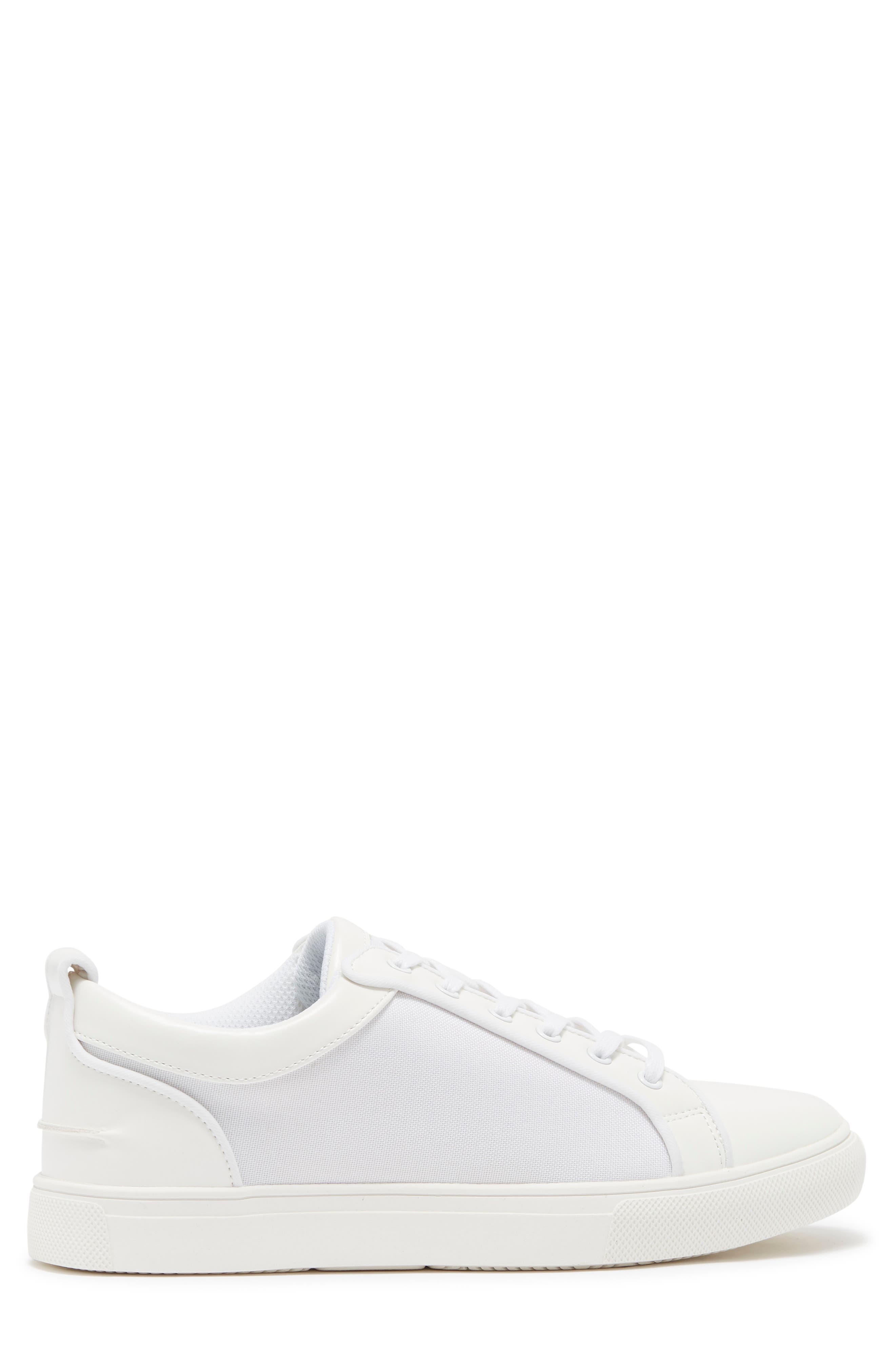 Woven Sneaker, Alternate, color, WHITE