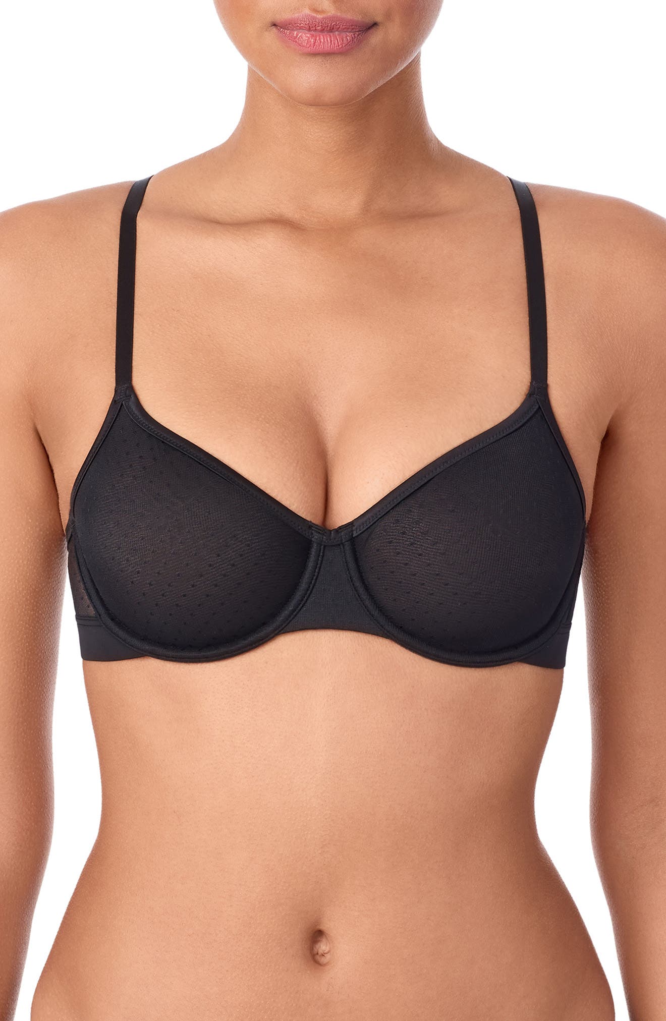 DKNY Dot Mesh Underwire Bra