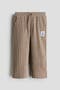 selected Dark Dusty Beige/Striped