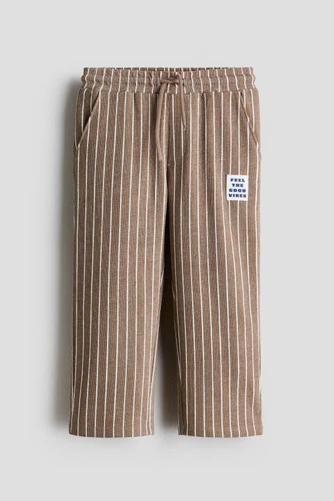Textured Jersey Drawstring Trousers