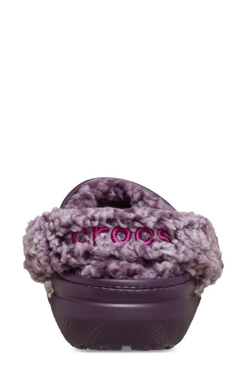 Crocs Classic Fleece Lined Clog In Purple