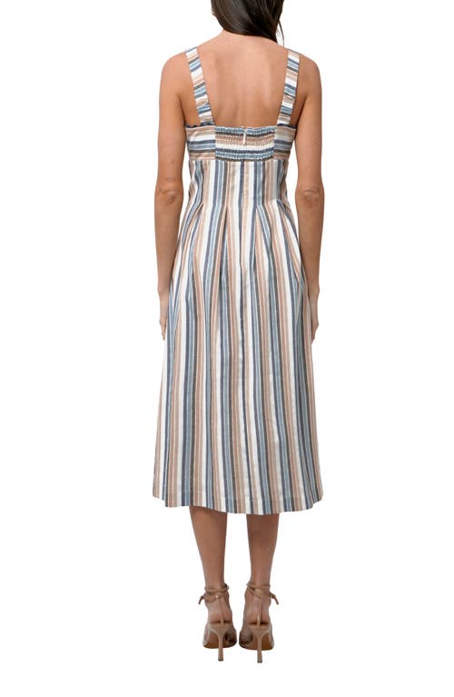 Adelyn Rae Inez Stripe Sleeveless Dress In Multi