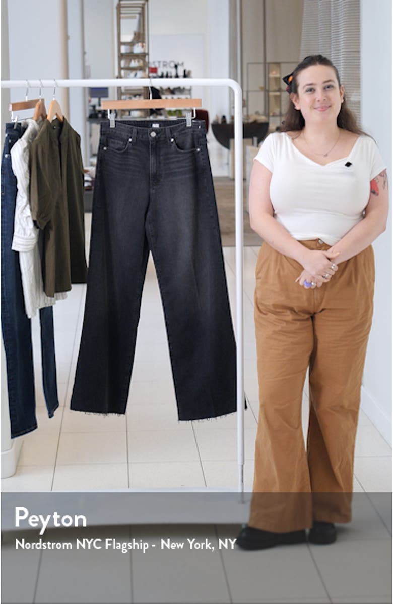 Anessa Raw Hem High Waist Wide Leg Jeans, sales video thumbnail