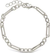 Sterling Forever Bexley Mixed Link Chain Bracelet