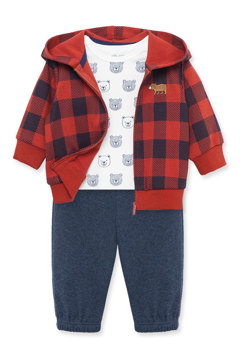 Bears Hoodie, Bodysuit & Joggers Set, Alternate, color, BLUE