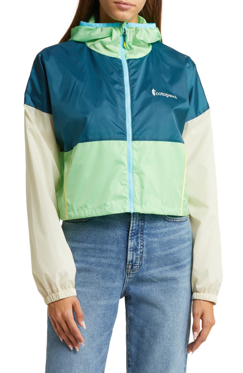 Cotopaxi Colorblock Teca Crop Hooded Jacket, Alternate, color,