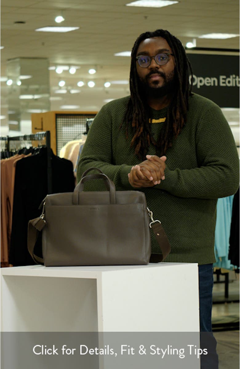 Canfield Essential Pebbled Leather Briefcase, sales video thumbnail