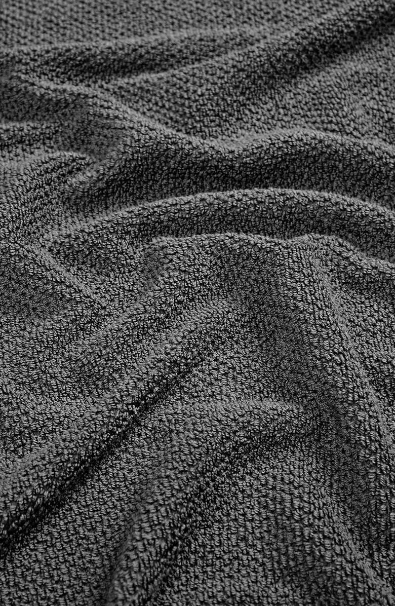 Woven & Weft Loop Textured 2-Pack Bath Towels, Alternate, color, Dark Grey