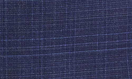 Tahari Slim Fit Plaid Blazer In Navy