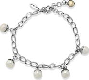SAMUEL B. Freshwater Pearl Charm Bracelet