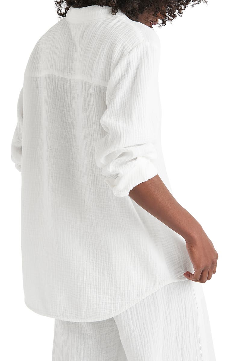 Splendid Kit Cotton Button-Up Blouse, Alternate, color, White