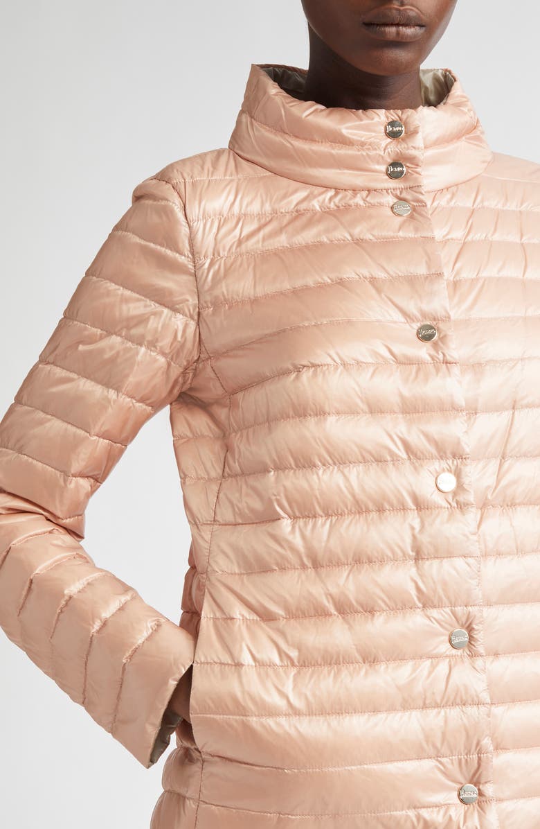 Herno Ultralight Reversible Down Puffer Jacket, Alternate, color, Pink To Champagne