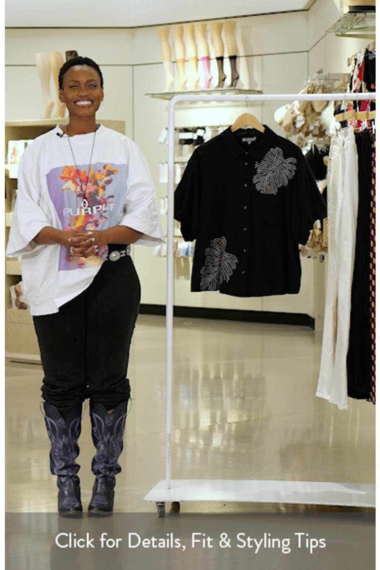 Drop Shoulder Bubble Sleeve Top video