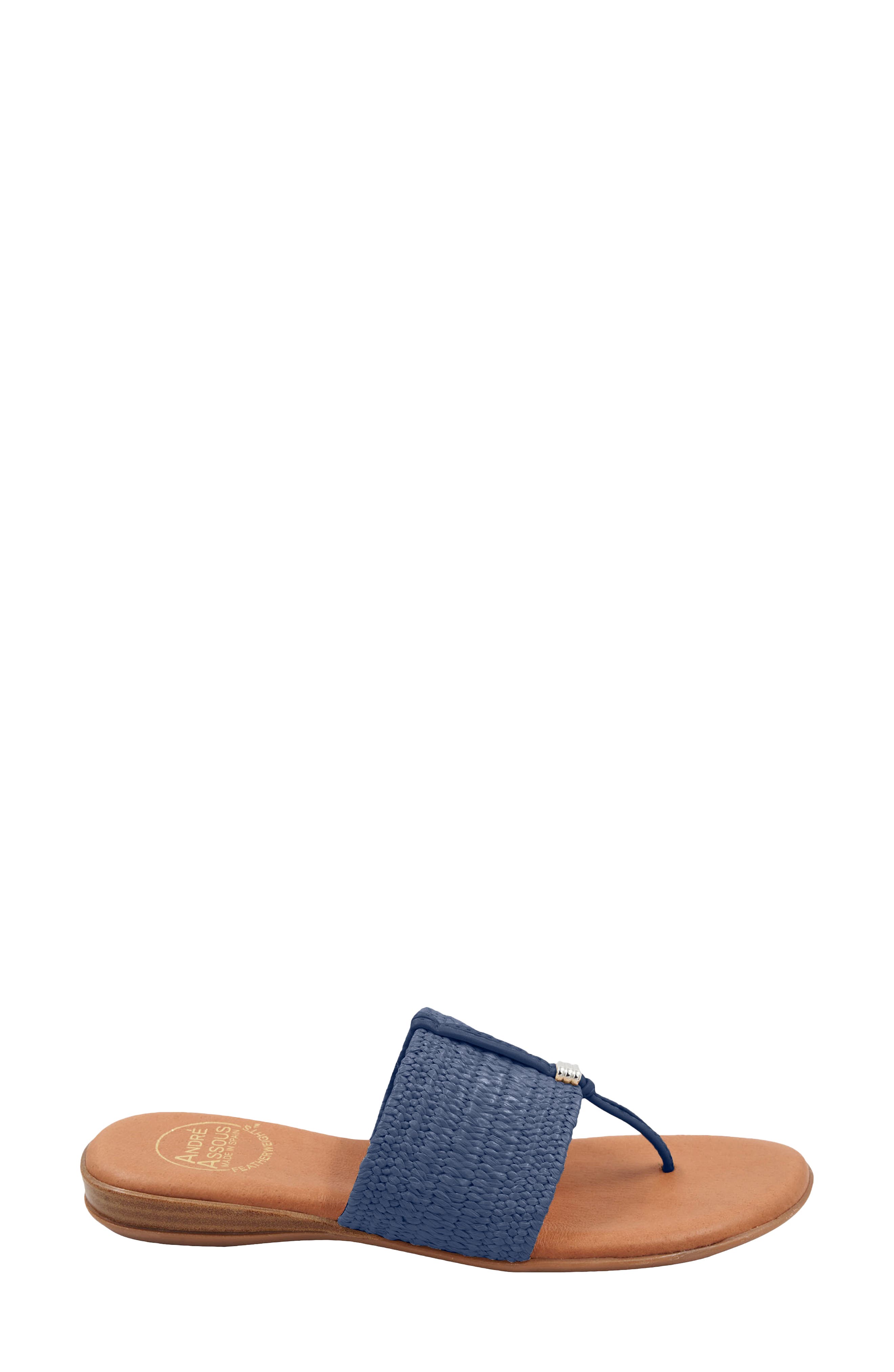 Nice Featherweight Woven Flip Flop, Alternate, color, NAVY