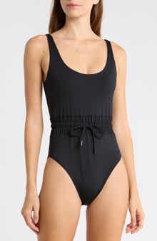 Matte Waist Framer One-Piece Swimsuit