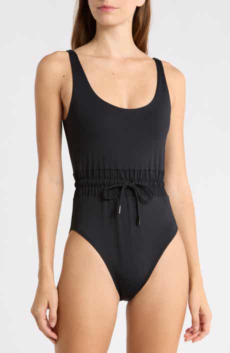 Matte Waist Framer One-Piece Swimsuit