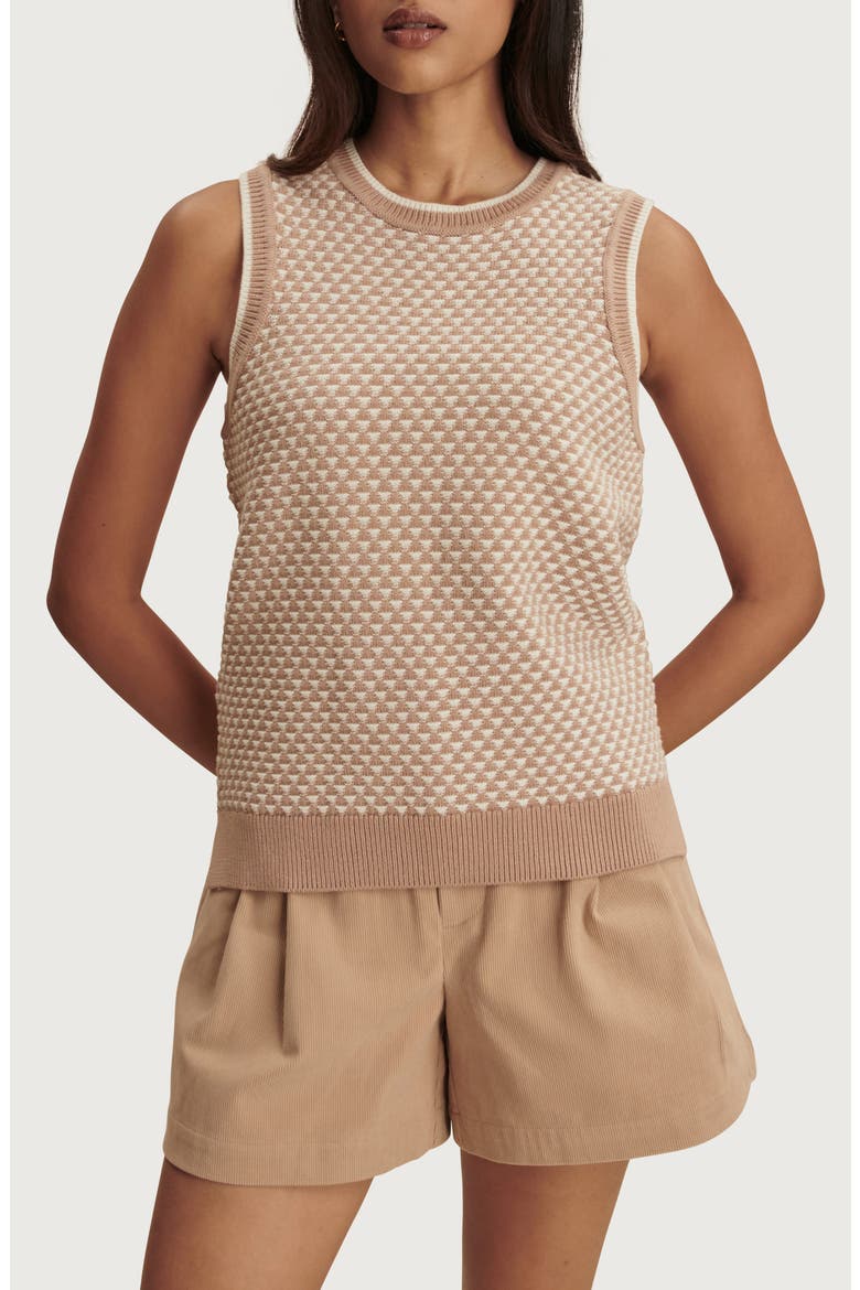 Jenson Sleeveless Sweater, Main, color, LIGHT TAUPE