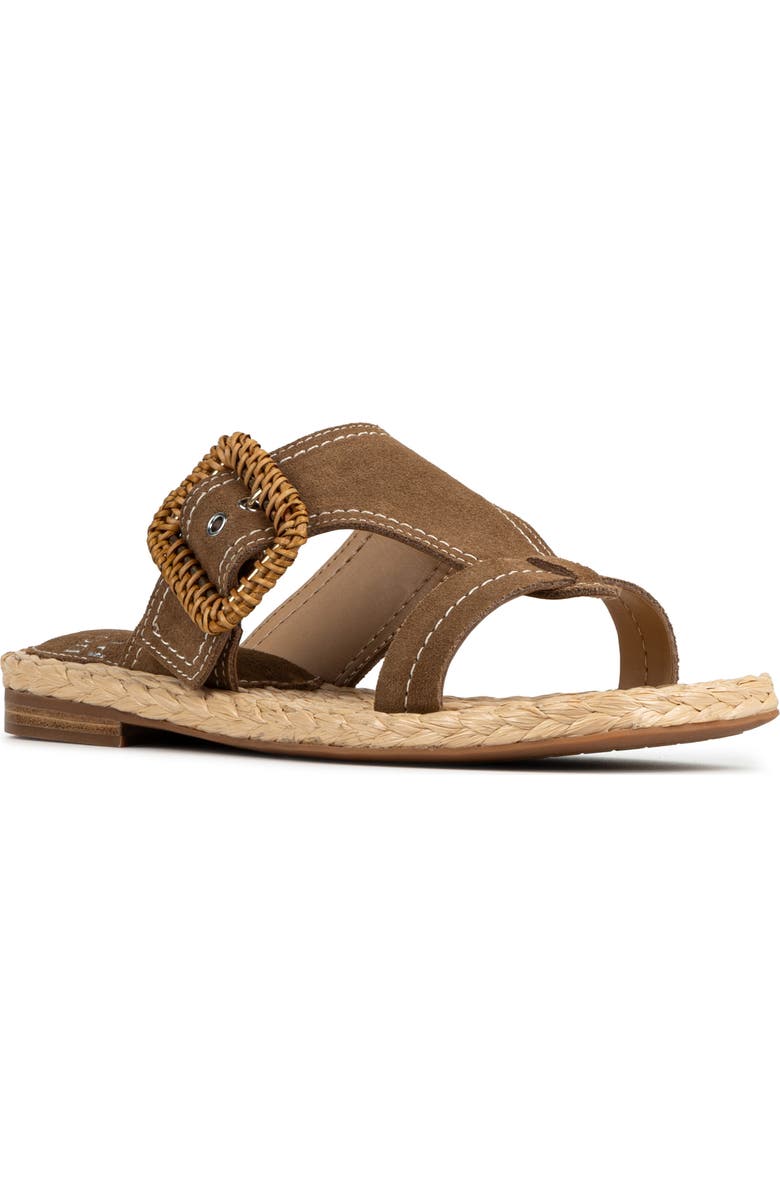 Donald Pliner <p>Hilari Leather Slide Sandal (Women)</p>, Main, color, Saddle