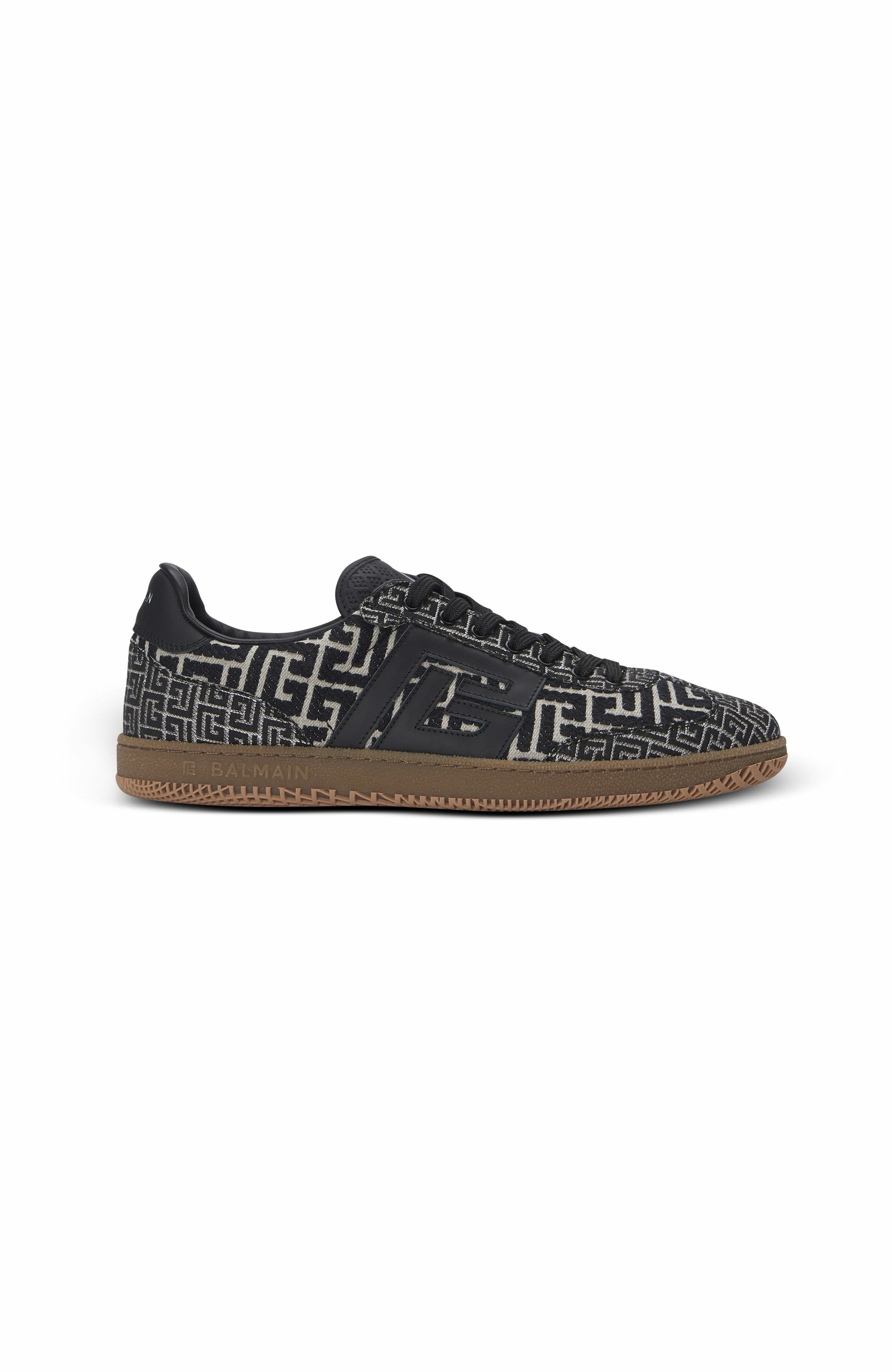 Balmain Swan Trainers In Pb Labyrinth Jacquard, Main, color, 