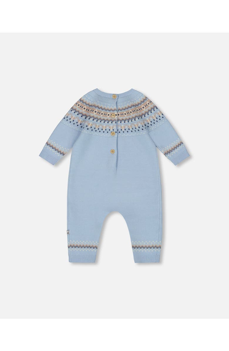 Deux par Deux Knitted Jacquard Romper, Alternate, color,