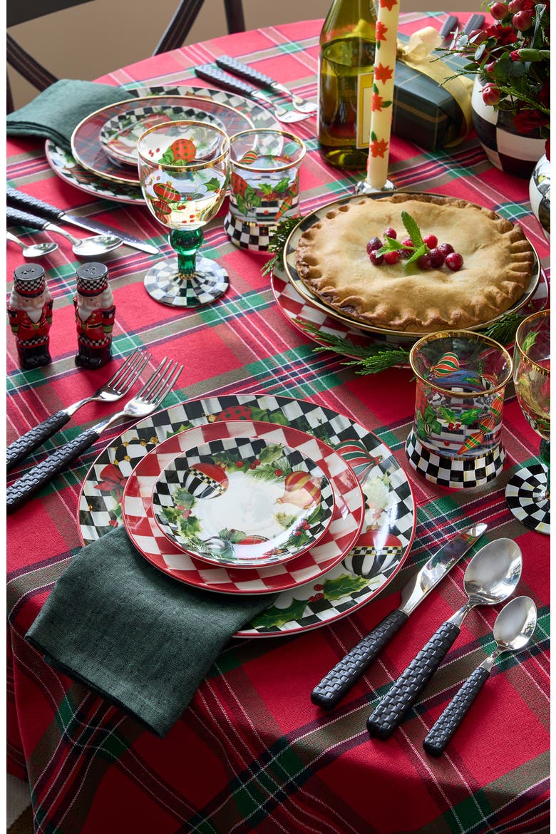Deck the Halls Set of 4 Appetizer Plates, Alternate, color, MULTI