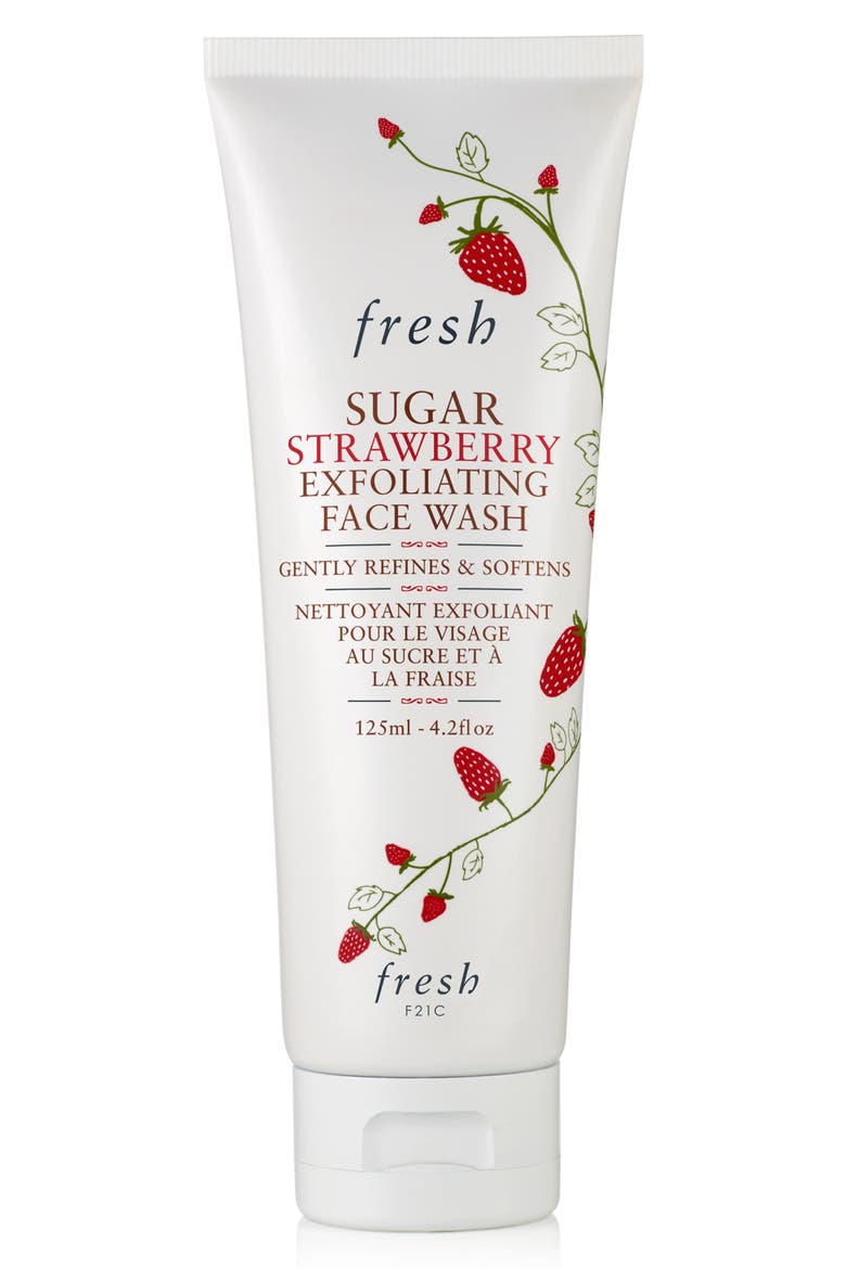 Sugar Strawberry Exfoliating Face Wash, Main, color, NO COLOR