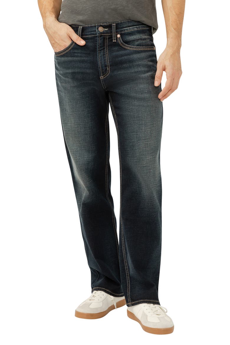 Gordie Relaxed Fit Straight Leg Jeans, Main, color, BULL