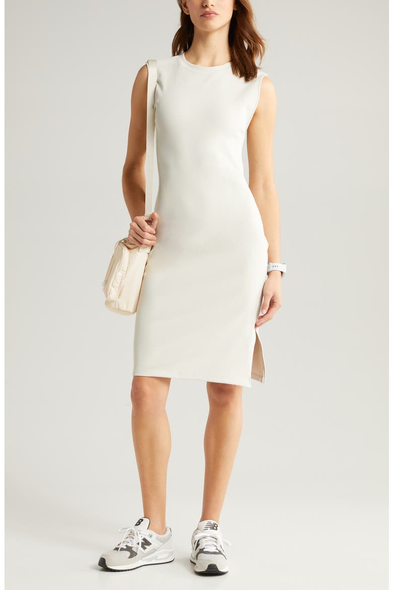 Live In Rib Midi Dress, Alternate, color, GREY MOONBEAM